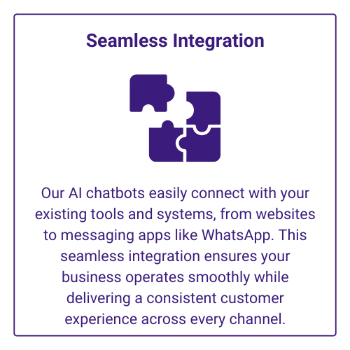 Icon of puzzle pieces, symbolising seamless integration of AI Chatbot Solutions with tools and systems for Essex businesses.